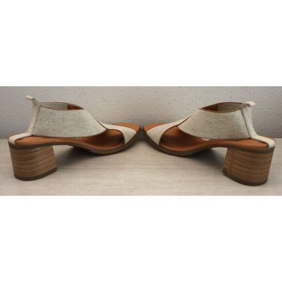 André Assous AA4NIR25 Women's Sz 8M Beige Linen Naira Featherweight Sandals - Picture 8 of 10